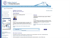 Desktop Screenshot of ijdr.in